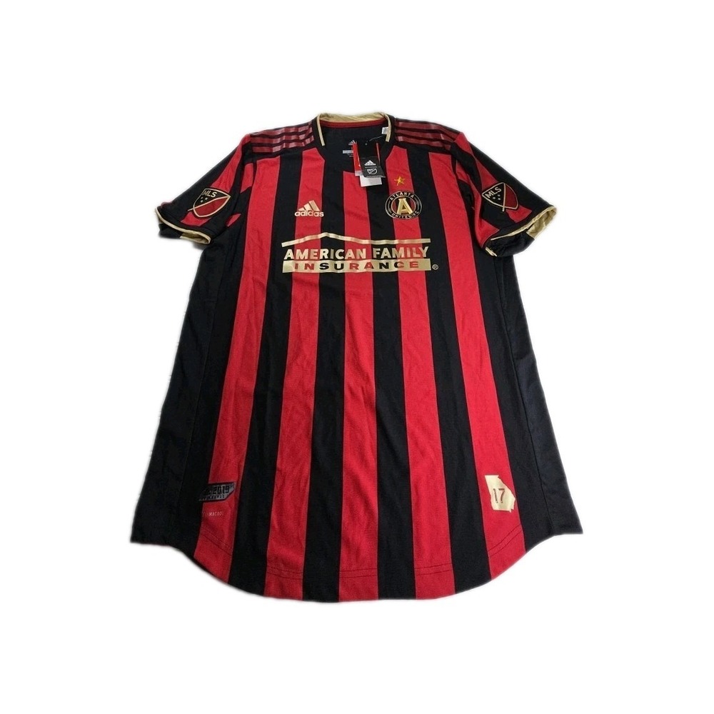 2016 Adidas Climacool Atlanta United Fc Soccer Jersey Short Sleeve Shirt Size L